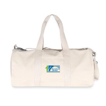 Charentaise Maritime - Sac de sport en toile recyclée Stanley/Stella - blanc naturel - Devant