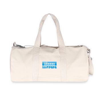 Baran comme prénom - Sac de sport en toile recyclée Stanley/Stella - blanc naturel - Devant