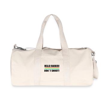 Bonjour Raider Les rayures néon en couleurs rétro ne prennent pas de tir - Sac de sport en toile recyclée Stanley/Stella - blanc naturel - Devant