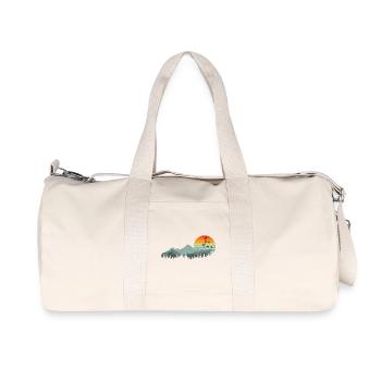Vintage Mountain Sunrise Aventure Rétro Nature - Sac de sport en toile recyclée Stanley/Stella - blanc naturel - Devant