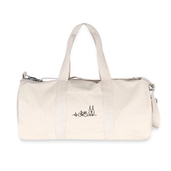Ligne Cœur de Vélo de Route de Cologne - Sac de sport en toile recyclée Stanley/Stella - blanc naturel - Devant