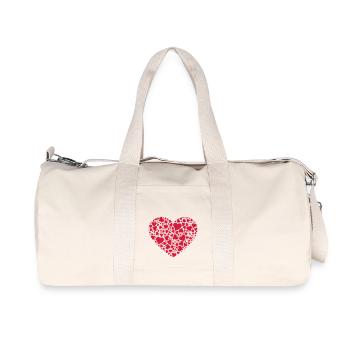 Thousands of hearts - Recycled Canvas Sports Bag by Stanley/Stella - natural - Front