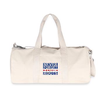 ne jamais oublier les racines maison du Cap-Vert - Sac de sport en toile recyclée Stanley/Stella - blanc naturel - Devant