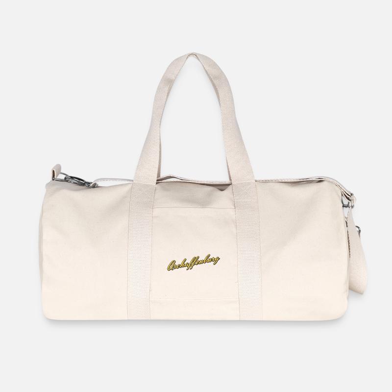Aschaffenburg - Recycelte Canvas-Sporttasche von Stanley/Stella - Naturweiß