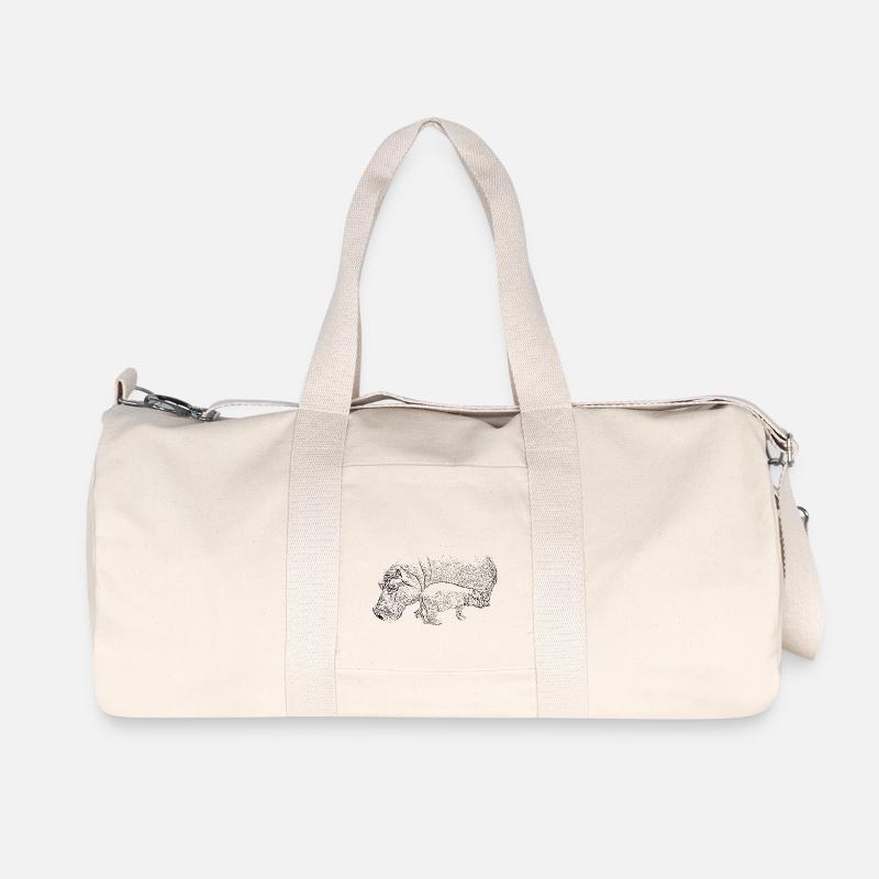 Hippo - Recycelte Canvas-Sporttasche von Stanley/Stella - Naturweiß