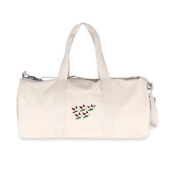 Free palestine - Sac de sport en toile recyclée Stanley/Stella - blanc naturel - Devant