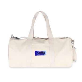 SARDINE. FISCH. APRILSCHERZ. OSTERN. MEER - Recycelte Canvas-Sporttasche von Stanley/Stella - Naturweiß - Vorne