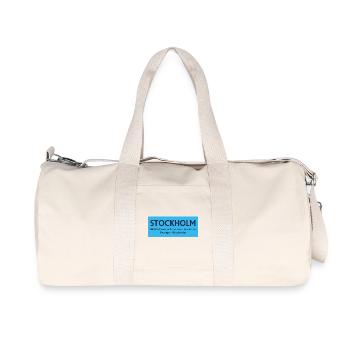 Stockholmer Brücken- und Inseldesign - Recycelte Canvas-Sporttasche von Stanley/Stella - Naturweiß - Vorne
