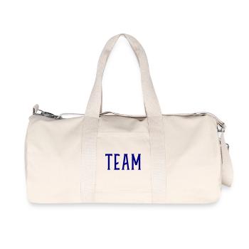 Team - Recycled Canvas Sports Bag by Stanley/Stella - natural - Front