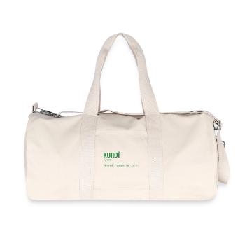Langue kurde Kurdistan - Sac de sport en toile recyclée Stanley/Stella - blanc naturel - Devant