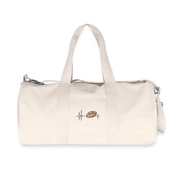 Rythme Cœur Rugby | Passion Ballon Ovale Sport - Sac de sport en toile recyclée Stanley/Stella - blanc naturel - Devant