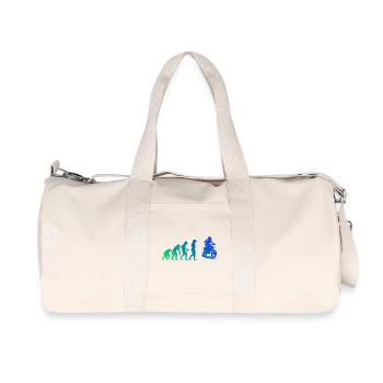 Conception de motocross pleine de caractère - Sac de sport en toile recyclée Stanley/Stella - blanc naturel - Devant