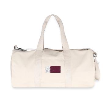 Qatar Qatar - Recycled Canvas Sports Bag by Stanley/Stella - natural - Front