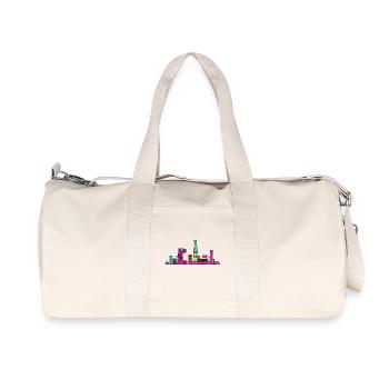 Tour de vidéosurveillance de la Skyline de la ville de Pékin Art moderne en ligne - Sac de sport en toile recyclée Stanley/Stella - blanc naturel - Devant