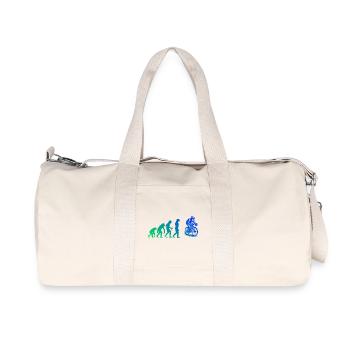 Roadbike Motiv für echte Liebhaber - Recycelte Canvas-Sporttasche von Stanley/Stella - Naturweiß - Vorne