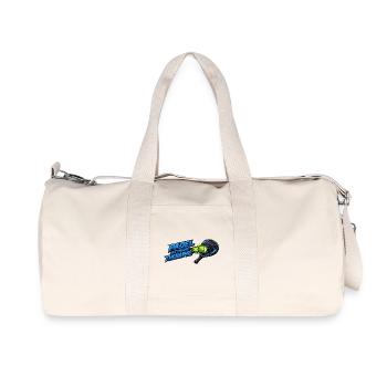 Padel ist meine Therapie - Recycelte Canvas-Sporttasche von Stanley/Stella - Naturweiß - Vorne