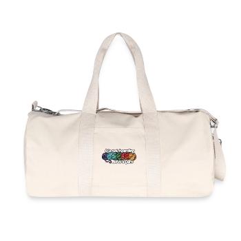 Es ist kein Horten, wenn es Garn ist - Recycelte Canvas-Sporttasche von Stanley/Stella - Naturweiß - Vorne
