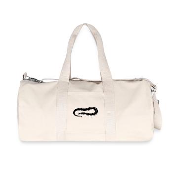 Aal angeln Geschenk für Nachtangler & Fischer  - Recycelte Canvas-Sporttasche von Stanley/Stella - Naturweiß - Vorne