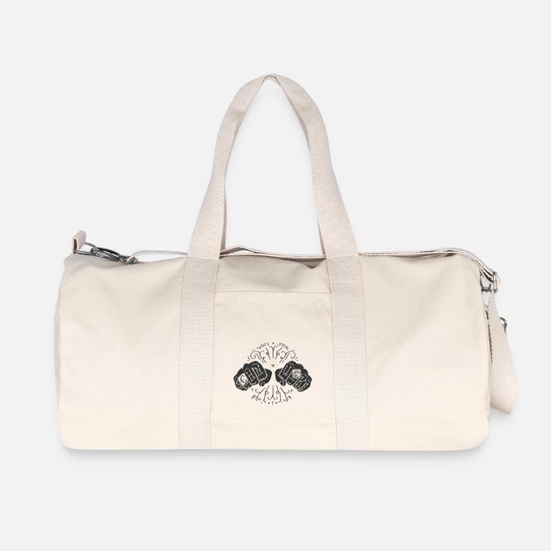 Who's your SCHNUCKI? - Recycelte Canvas-Sporttasche von Stanley/Stella - Naturweiß
