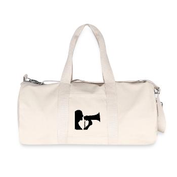 Megaphon - Recycelte Canvas-Sporttasche von Stanley/Stella - Naturweiß - Vorne