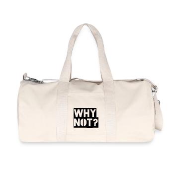 Why Not - Recycelte Canvas-Sporttasche von Stanley/Stella - Naturweiß - Vorne