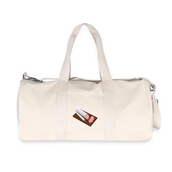 salami sausage sausage breakfast breakfast - Recycled Canvas Sports Bag by Stanley/Stella - natural - Front