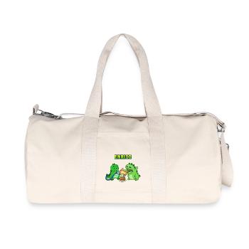 Enrico cadeau d'anniversaire - Sac de sport en toile recyclée Stanley/Stella - blanc naturel - Devant