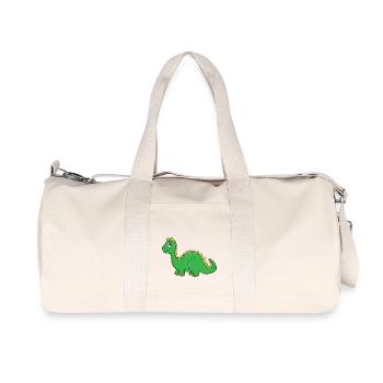 dinosaur - Recycled Canvas Sports Bag by Stanley/Stella - natural - Front