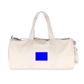 bleu - Sac de sport en toile recyclée Stanley/Stella - blanc naturel - Devant