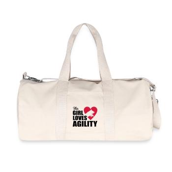 agility - Recycelte Canvas-Sporttasche von Stanley/Stella - Naturweiß - Vorne