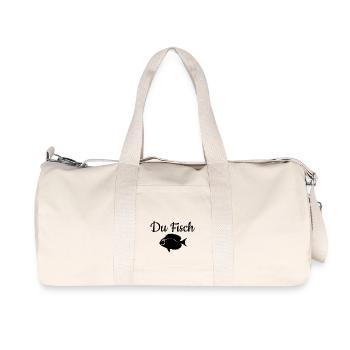 C’est drôle, poisson ! - Sac de sport en toile recyclée Stanley/Stella - blanc naturel - Devant