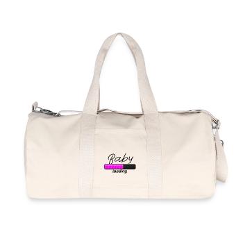 Baby loading - Bébé en route ! Grossesse - Sac de sport en toile recyclée Stanley/Stella - blanc naturel - Devant