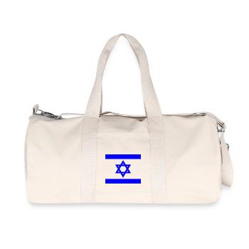 Israel - Recycled Canvas Sports Bag by Stanley/Stella - natural - Front