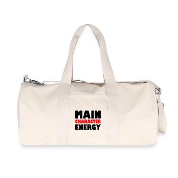 Main character energy - Recycled Canvas Sports Bag by Stanley/Stella - natural - Front