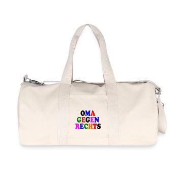 Oma gegen rechts - Recycelte Canvas-Sporttasche von Stanley/Stella - Naturweiß - Vorne