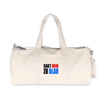 Dites non au bleu - AfD - Sac de sport en toile recyclée Stanley/Stella - blanc naturel - Devant