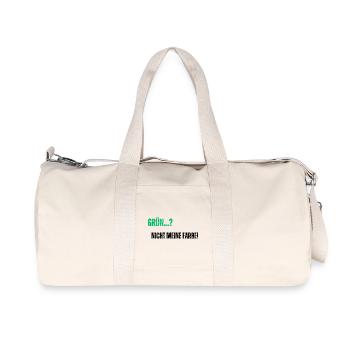 Green not my color - Recycled Canvas Sports Bag by Stanley/Stella - natural - Front