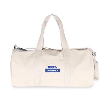 100% zuversichtlich - Recycelte Canvas-Sporttasche von Stanley/Stella - Naturweiß - Vorne
