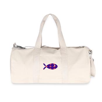 POISSON. MEMOIRE. SARDINE. POISSON D'AVRIL. MER - Sac de sport en toile recyclée Stanley/Stella - blanc naturel - Devant