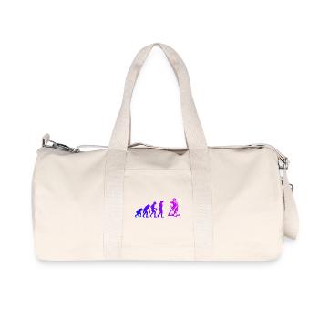 Illustration floorball pour floorball - Sac de sport en toile recyclée Stanley/Stella - blanc naturel - Devant