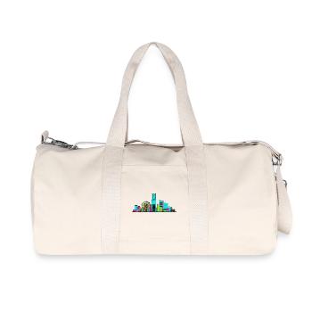 Yokohama City Skyline Wahrzeichen Turm-Kunst - Recycelte Canvas-Sporttasche von Stanley/Stella - Naturweiß - Vorne