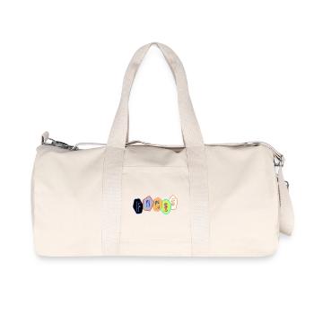Fokus in Chromblöcken - Recycelte Canvas-Sporttasche von Stanley/Stella - Naturweiß - Vorne