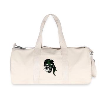 Death skull skydive - Sac de sport en toile recyclée Stanley/Stella - blanc naturel - Devant