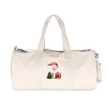 Santa Cheer Christmas Parade - Recycled Canvas Sports Bag by Stanley/Stella - natural - Front