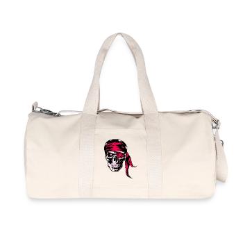 Death skull Pink - Sac de sport en toile recyclée Stanley/Stella - blanc naturel - Devant