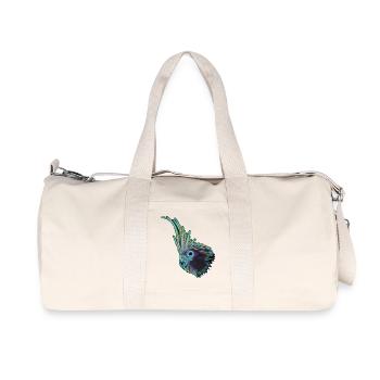 Nymphensittich (12) - Recycelte Canvas-Sporttasche von Stanley/Stella - Naturweiß - Vorne