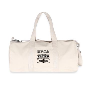 Egal wie cool vater ist TISCHLER - Recycelte Canvas-Sporttasche von Stanley/Stella - Naturweiß - Vorne