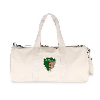 Algerien Wappen Vintage / Geschenk Algier - Recycelte Canvas-Sporttasche von Stanley/Stella - Naturweiß - Vorne