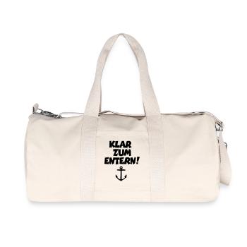 Stand by to board! - Recycled Canvas Sports Bag by Stanley/Stella - natural - Front