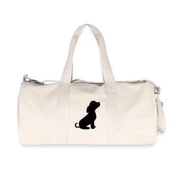 dog - Recycled Canvas Sports Bag by Stanley/Stella - natural - Front